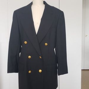 Philippe Adec black blazer size 10